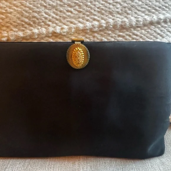 Vintage Coblentz Saks Fifth Avenue Satin Clutch Purse - Picture 4 of 8